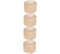 TOYANDONA Boîte De 4 Pièces Boîte Commémorative De Lanugo Titulaire Souvenir De La Première Boucle Souvenir De Mèche De Cheveux Porte-coupe De Fée Cas De Souvenir De Bébé Trousse En Bois