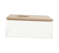 TOYANDONA Boîte de Bain de Sable Transparente Acrylique pour Hamsters et Petits Animaux Facile à Nettoyer et Observer Accessoire Multi-Fonctionnel pour Usage Domestique et Magasins