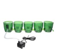 TOYANDONA Boîte de Filtration Suspendue pour Aquarium Pompe Submersible 2,5w, Mini Filtre Goutte-à-Goutte, 4 sous-bassins pour Eau Propre, Matériel Solide et Adapté Aquariums Variés