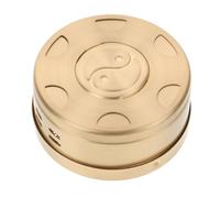 TOYANDONA Boîte de Moxa Portable en Cuivre Anti-brûlure Maille Protectrice, Brûleur de Bâtonnets Moxa Compact pour Moxibustion Douce et Soulagement du Froid, Accessoire de Médecine