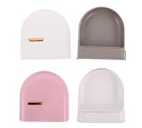 TOYANDONA Boîte de Rangement Dentaire Portable 2pcs en Plastique avec Système Coulissant, Étui de Rangement Orthodontique Compact et Moderne pour Voyage et Bureau