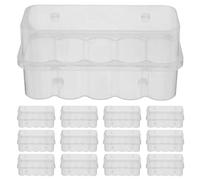 TOYANDONA Boîte de rangement pour 24 flacons de peptides - Boîte de rangement transparente en plastique épais pour flacons de 10 ml pour échantillons de laboratoire - Conteneur à plusieurs