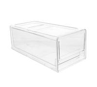 TOYANDONA Boîte de Rangement Tiroir pour Réfrigérateur Boîte Plastique Transparente Empilable Organiseur Alimentaire Polyvalent pour Cuisine et Congélateur Moyenne