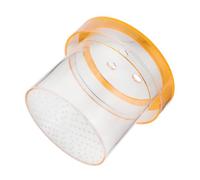 TOYANDONA Boîte D'élevage Acrylique Fluorescente Orange 150mm, Petite Boîte D'isolement pour Poissons Ventilation Optimale, Bac Incubateur pour Aquarium et Élevage D'alevins