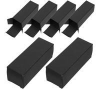 TOYANDONA Boîte D'emballage en Papier Noir 50 Pcs pour Rouges à Lèvres et Huiles Essentielles, Format Compact 3,1 X 3,1 X 9 Cm, Coffret Présent Pratique et Élégant pour Rangement Cosmétique