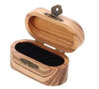 TOYANDONA Boîte médiators Support de médiator pour Guitare étui de Transport pour médiator Porte médiator vitrine médiator conteneur de médiator Fait Main Alliage Light Brown