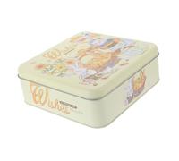 TOYANDONA Boîte Métallique Carrée pour Biscuits et Bonbons Récipient de Rangement Vintage Étain Boîte de Stockage Décorative Multifonctionnelle pour Cadeaux et Friandises