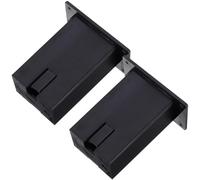 TOYANDONA Boîtier de Batterie 9v pour Micros de Guitare et Basse Active, Petite Taille Compacte, Couleur Noire, Lot de 2 Pièces, Support de Pile Pratique pour Usage Intérieur et Scène