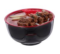 TOYANDONA Bol à Ramen Forme de Cochon Tirelire Modèle Alimentaire Simulé de Nouilles Au Bœuf Pot à Économies Compact et Légèrement Décoratif