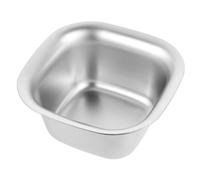 TOYANDONA Bol à Sauce Acier Inoxydable Carré Résistant Chaleur Léger et Bol à Assaisonnement et Coupelle pour Sauces pour Cuisine Barbecue et Pique-