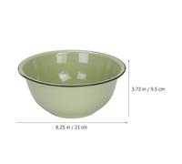TOYANDONA Bol à Soupe en Émail Vintage 21 CM Grand Bol Mélangeur pour Stockage et Préparation Adapté au Lavage de Fruits et Usage Culinaire