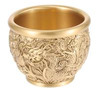 TOYANDONA Bol Au Trésor Laiton avec Motif Dragon Bassin de Fortune Chinois Petit Format Décoration de Bureau et Salon Au Style Traditionnel