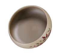 TOYANDONA Bol de Lavage pour Thé en Poterie Brute Design Créatif et Surface Lisse, Accessoire Essentiel pour Service à Thé Chinois Lors de Mariages et Banquets