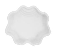 TOYANDONA Bol d'eau pour Reptiles Piscine trempage Plat d'eau de Reptile Tortue géométrique lézard Bol de Tortue décoration pour Animaux de Compagnie Reptile Aquarium Abdos Blanche