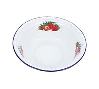 TOYANDONA Bol Émaillé Vintage pour Cuisine Bassin Multifonction pour Soupe Salade et Préparation Alimentaire Matériau Émail Résistant Aux Odeurs et Taches