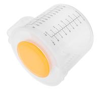 TOYANDONA Bol Mélangeur Gradué 2,5 L avec Couvercle, Plastique Blanc | Cuve Transparente à Poignée, Mesure et Mélange Seul Geste, Rangement au Réfrigérateur