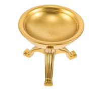 TOYANDONA Bol pour Table de Culte en Résine Dorée Petit Bol de Prière Compact et Ornement Décoratif pour Méditation Cérémonies Religieuses et Fêtes Spirituelles