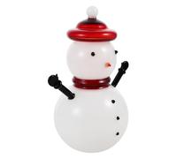 TOYANDONA Bonbonnière De Bonbons avec Couvercle Forme De Bonhomme De Bocal Verre Décoratif pour Noël Et Fête Rangement pour Bonbons Et Biscuits