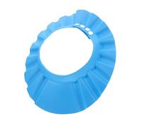 TOYANDONA Bonnet de Bain Imperméable Bleu Foncé pour Garçon et Filles, Ajustable Boutons, en Eva Souple, Protection Yeux et Oreilles pour Bain et Lavage des Cheveux, Adapté aux Bébés, Usage