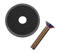 TOYANDONA Bouchon de Casque de en Carbone Vis en Couvercle de Bol Pratique Accessoires de Facile à Installer Retirer