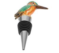 TOYANDONA Bouchon de Vin Décoratif Créatif en Émail Motif Oiseau Coloré Doré Joint Étanche pour Bouteille de Vin Rouge Accessoire de Fête pour Conservation 1 Pièce