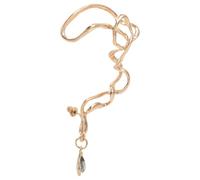 TOYANDONA Boucle D’oreille Manchette Dorée Irrégulière pour Femmes, Boucles D’oreilles Clip Légères sans Perçage, Bijou pour Fêtes et Occasions Spéciales, Accessoire Mode Élégante