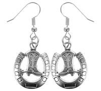 TOYANDONA Boucles Oreilles Cowgirl Pendantes Forme Cheval avec Breloques Western pour Femmes Filles