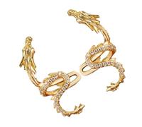 TOYANDONA Boucles Oreilles Dragon Clip Légères et Non Percées Boucles Oreilles Délicates pour Femmes Cadeau Élégant pour Mariée et Demoiselle Honneur