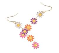 TOYANDONA Boucles Oreilles Marguerite Délicates Femme Boucles Oreilles Goutte Légères et Mignonnes Bijoux pour Filles Style Champêtre et Charmant