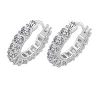 TOYANDONA Boucles Oreilles Zircon U-forme Petites Boucles Femmes Bijoux Oreilles Minimalistes Élégantes Cadeau Femme