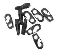 TOYANDONA Boucles Plastiques Noires 10 Pièces pour Kayak Et Barque, Élastiques De Gréement Résistants, Accessoires D'amarrage pour Pêche Et Sports Nautiques, Compatibles Bateaux De Mer Et Kayaks