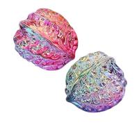TOYANDONA Boule de Massage en Verre Cristal Forme Noix de Noyer, Stimulation Manuelle et Circulation Sanguine, Décoration Artistique Unique pour Détente à Domicile