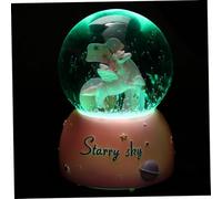 TOYANDONA Boule Musicale Licorne Lumineuse Décorative avec Lumière LED Boîte à Musique Cristal pour Bureau Chambre et Cadeau Chaleureux