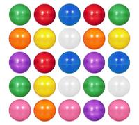 TOYANDONA Boules Creuses en Plastique Multicolores 4 CM Lot de 25 Boules pour Tirage au Sort Accessoires Légers et Résistants pour Jeux de Tombola et Activités Festives