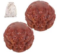TOYANDONA Boules de Massage Portables en Bois Naturel pour Exercices des Doigts et Relaxation, Outil Manuel Rond pour Rééducation des Mains Chez Seniors Style Aléatoire