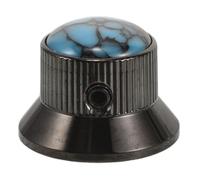 TOYANDONA Bouton de potentiomètre pour guitare et basse, axe de 6 mm, en | Contrôle de volume et de tonalité, capuchon turquoise vintage, idéal pour les pédales d'effet d'ampli basse, mise
