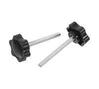 TOYANDONA Bouton de Serrage Étoile avec Poignée Longue et Patin Caoutchouc Vis de Remplacement pour Accessoires Déambulateurs Facile sans Outil pour Rollators et Aides Mobilité