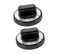 TOYANDONA Boutons de Commande Noir Lot de 2 Résistants à Haute Température Antidérapant et Résistant à L'usure en Abs pour Cuisine Commerciale pour Cuisinière Professionnelle