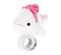 TOYANDONA Bracelet à Claquer Baleine en Peluche Blanche, Accessoire Poignet Léger et Pratique, pour Jeux d'Garçon et Filles et Occasions Festives