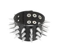 TOYANDONA Bracelet Imitation Punk à Clous Pointus Bracelet Fantaisie Femme avec Sangle Décorative pour Fête Accessoire Mode Rock Noir