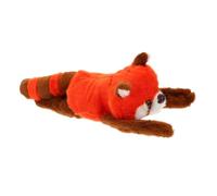 TOYANDONA Bracelet Slap Panda Roux Peluche Douce Anneau Poignet Souple et Léger Cadeau Anniversaire Animal Réversible pour Garçon Fille et Adultes