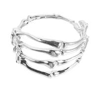 TOYANDONA Bracelet Squelette Ouvert pour Halloween Bijou Fantaisie pour Décoration de Poignet et Accessoire de Mode
