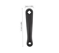 TOYANDONA Bras de Manivelle Vélo Gauche Alliage Aluminium Résistant Compatible VTT Route Ville Pliant Remplacement Crankset