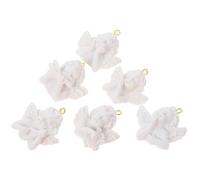 TOYANDONA Breloques Ange Baroque en Résine Blanche, 12 Pièces