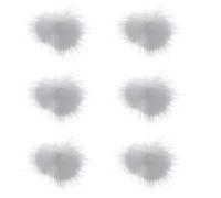 TOYANDONA Breloques Décoratives Ongles 6 Pièces Petites Boules Pelucheuses Blanches Amovibles Nail Art Diy Femmes Loisirs Créatifs