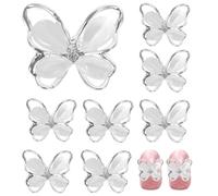 TOYANDONA Breloques pour Ongles Charmes de Nail Art 10 Pcs Strass Œil de Chat Nœud Creux Décoration Manucure DIY pour Usage Personnel et Occasions Diverses