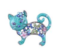 TOYANDONA Broche Chat en Alliage Créative Épingle à Poitrine de Chat Accessoire Féminin Vêtement de Fête Filles Robe Bijoux Mode Petit Modèle
