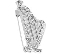 TOYANDONA Broche D'instrument Vintage en Alliage Métal avec Cristaux, Épinglette pour Femme, Pin's Costume Accessoires, Usage Vestimentaire Mariage Fêtes, Dimension Petite Élégante