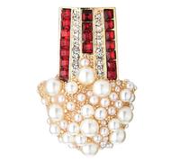 TOYANDONA Broche Épingle Poitrine Pop-corn Colorée Alliage Accessoire Mode Polyvalent pour Femmes Décoration Chic pour Fêtes et Tenues Quotidiennes