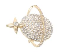 TOYANDONA Broche Étoile Planète Dorée Médaille Élégante pour Femme Homme Épingle à Collier Costume Accessoire Chic pour Réunions Affaires et Soirées